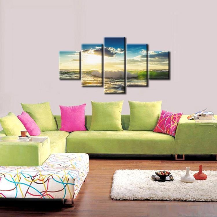 Dawn In Meadow Canvas Wall Art