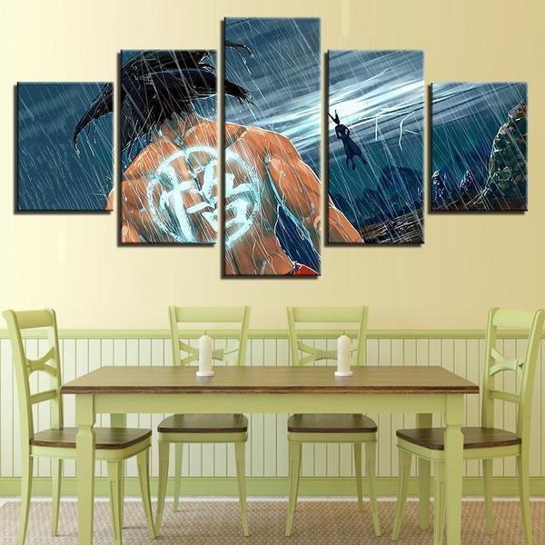 Dbz Super Beerus Vs Goku Anime Canvas Wall Art