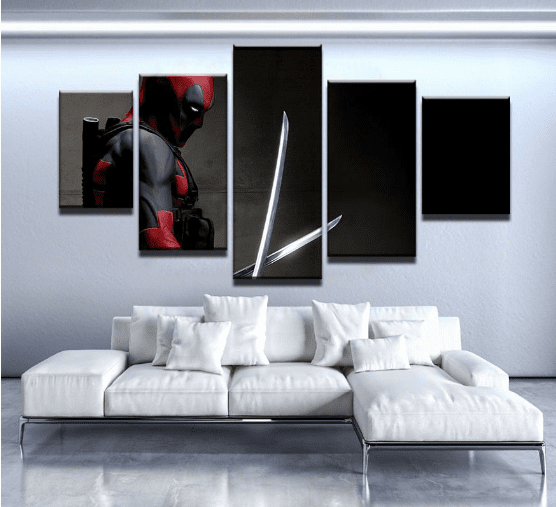 Deadpool Darkness Marvel Canvas Wall Art
