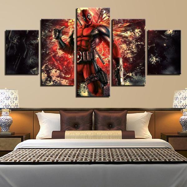Deadpool Inspired Ii Marvel Canvas Wall Art