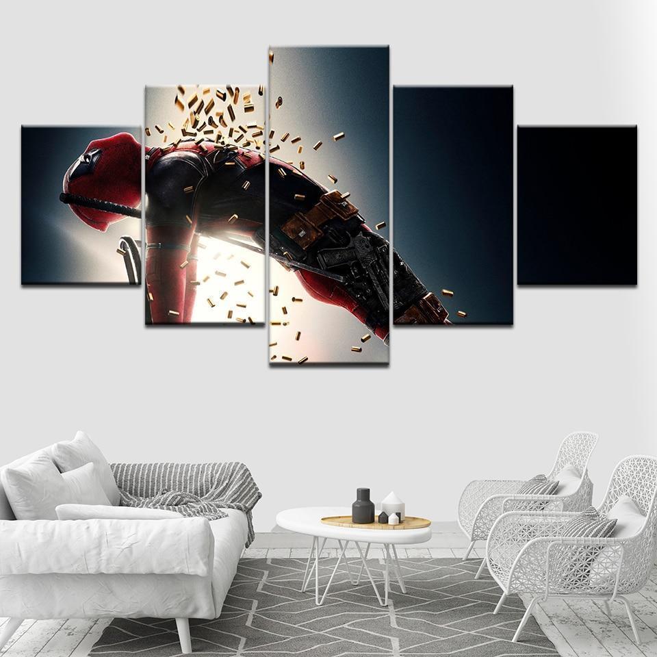 Deadpool Movie Poster Marvel Canvas Wall Art
