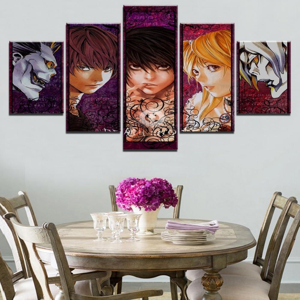 Death Note Characters 1 Anime Canvas Wall Art