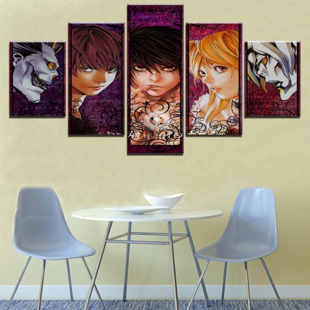 Death Note Characters 1 Anime Canvas Wall Art