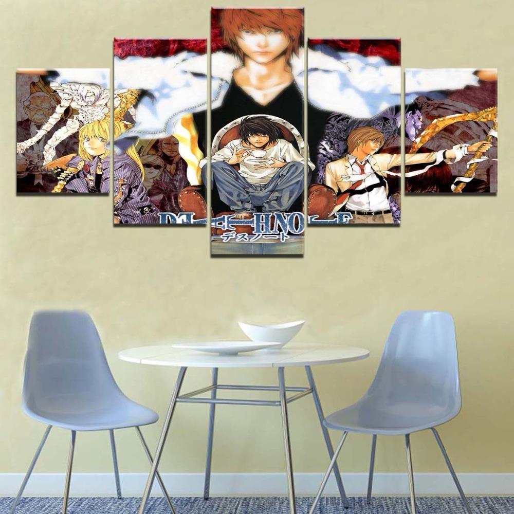 Death Note Characters 2 Anime Canvas Wall Art