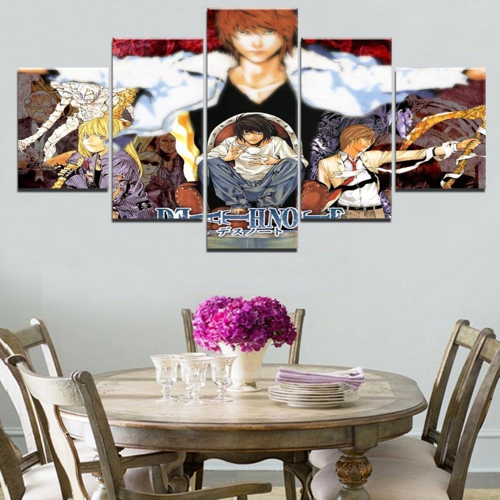 Death Note Characters 2 Anime Canvas Wall Art