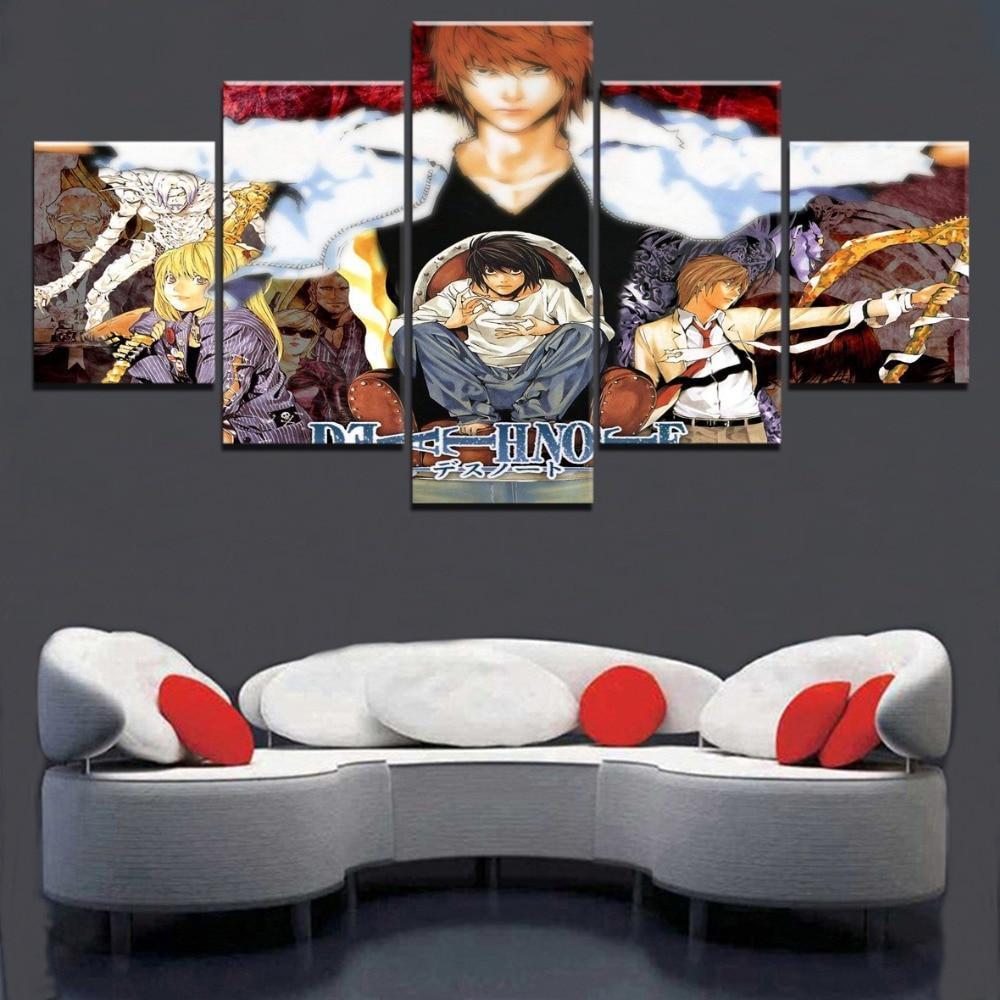 Death Note Characters 2 Anime Canvas Wall Art