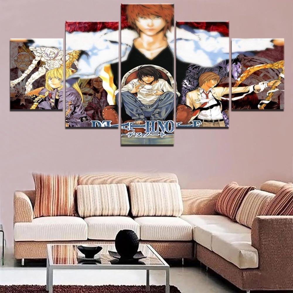 Death Note Characters 2 Anime Canvas Wall Art