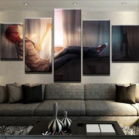 Death Note Cigarette Anime Canvas Wall Art