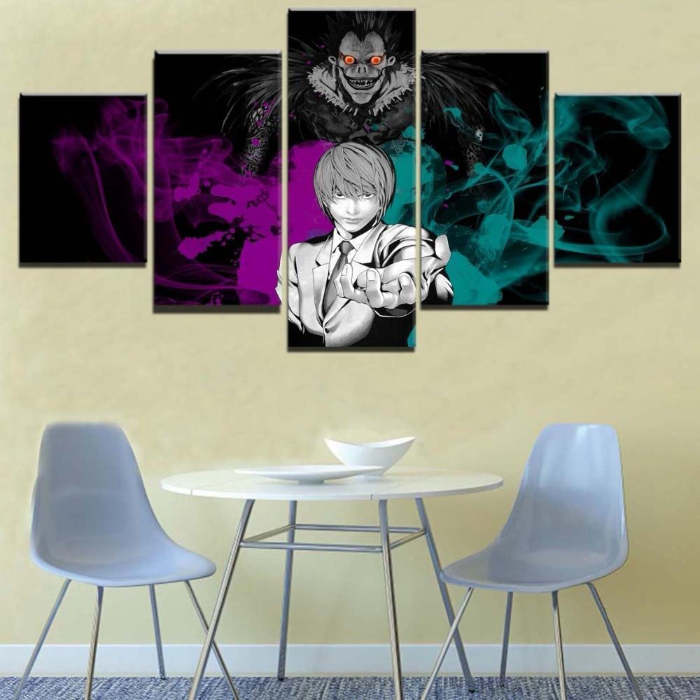 Death Note Kira And Ryuk 1 Anime Canvas Wall Art