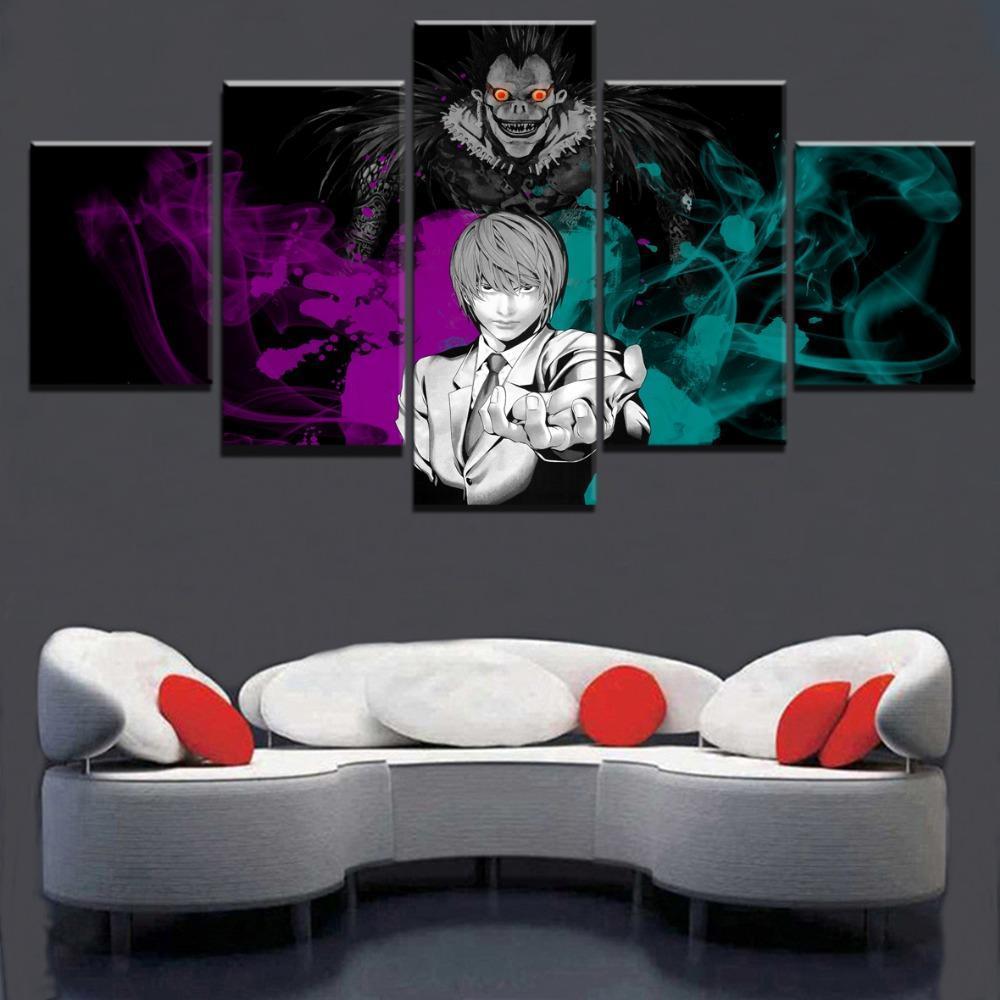 Death Note Kira And Ryuk 1 Anime Canvas Wall Art