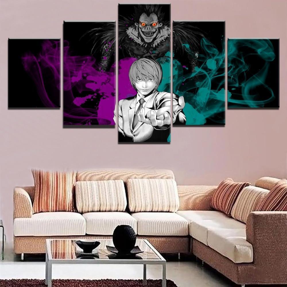 Death Note Kira And Ryuk 1 Anime Canvas Wall Art