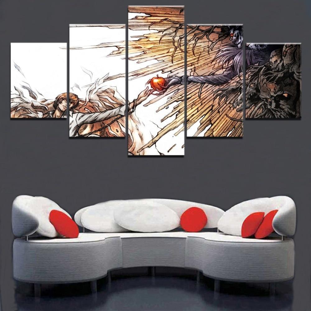 Death Note Kira And Ryuk 2 Anime Canvas Wall Art