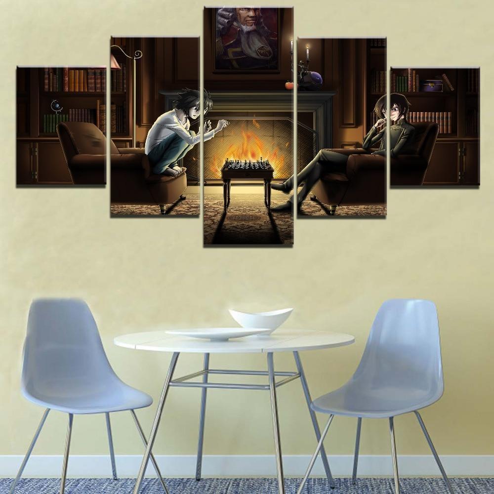 Death Note L And N 1 Anime Canvas Wall Art