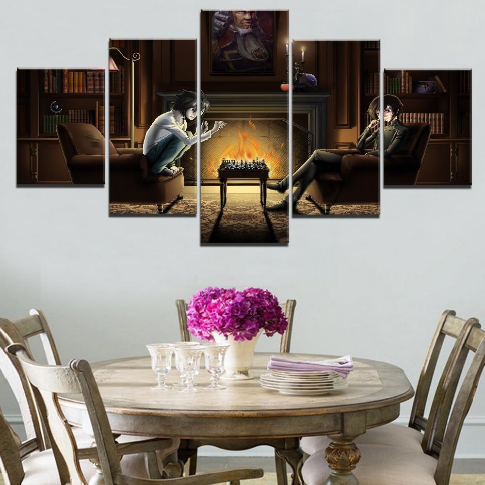 Death Note L And N 1 Anime Canvas Wall Art