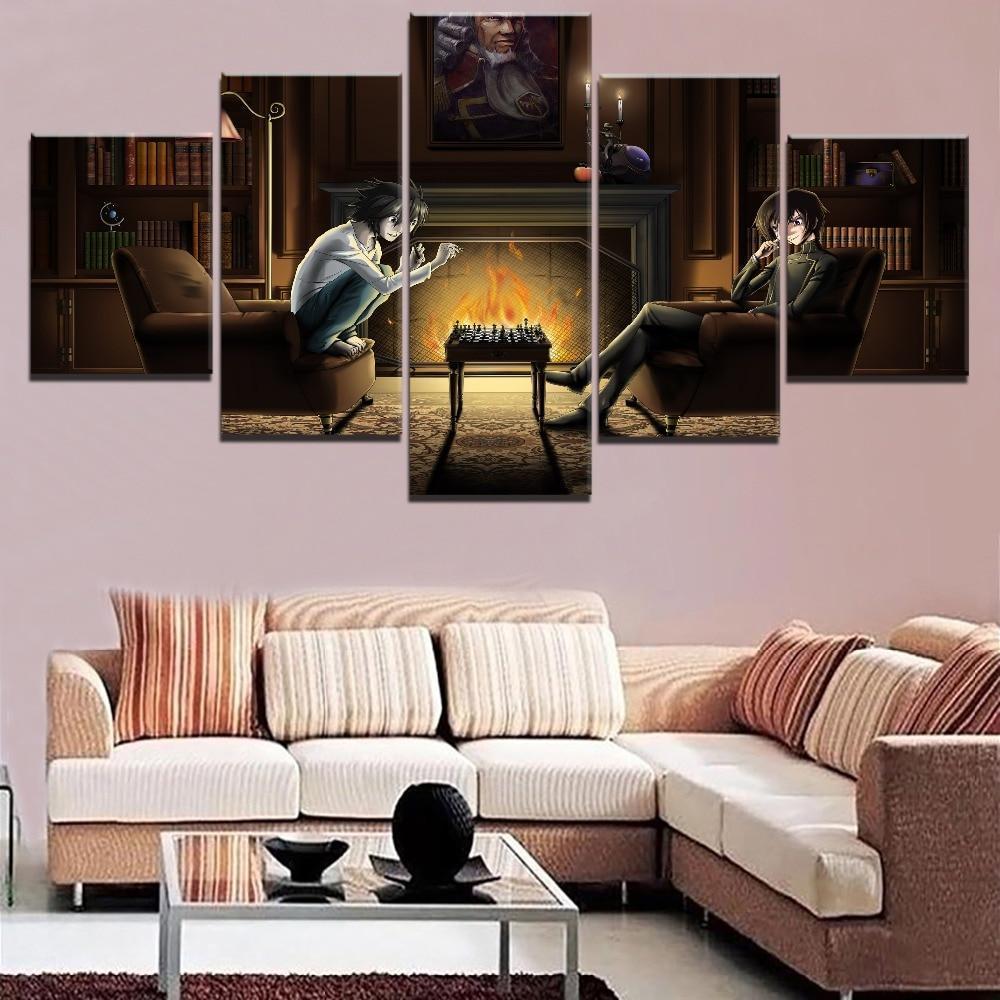 Death Note L And N 1 Anime Canvas Wall Art