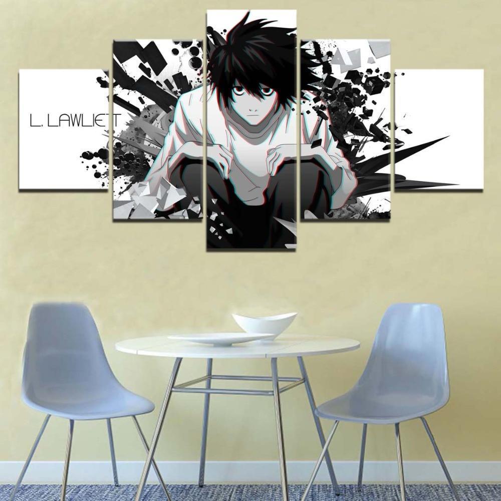 Death Note L Lawliet 2 Anime Canvas Wall Art