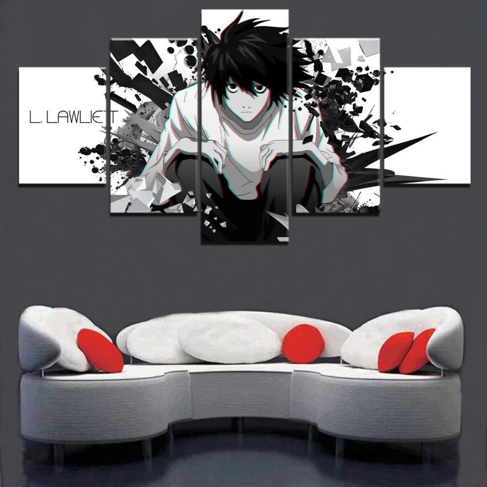 Death Note L Lawliet 2 Anime Canvas Wall Art