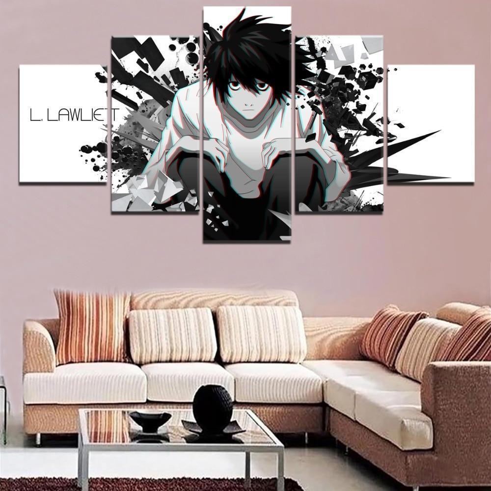 Death Note L Lawliet 2 Anime Canvas Wall Art