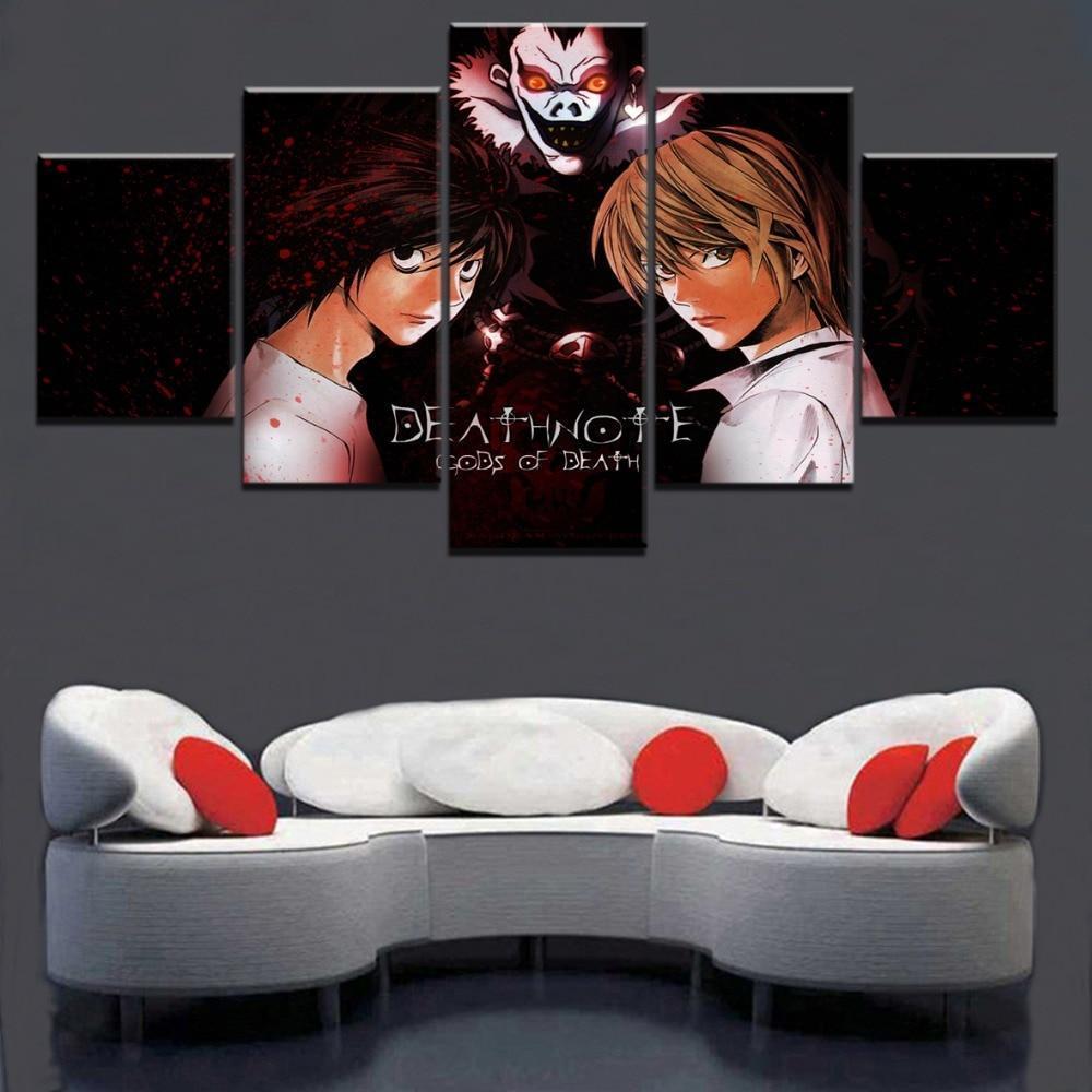 Death Note L Vs. Kira 2 Anime Canvas Wall Art