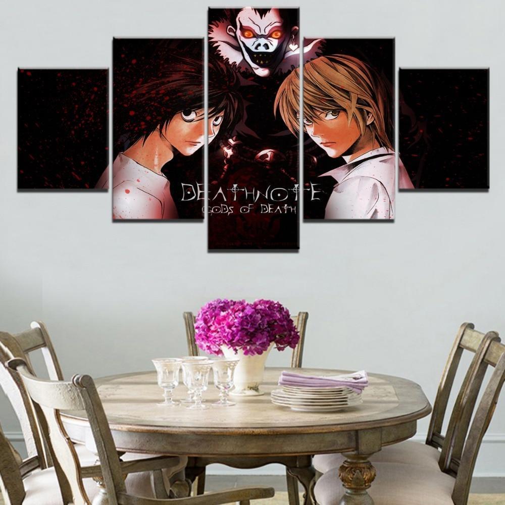 Death Note L Vs. Kira 2 Anime Canvas Wall Art