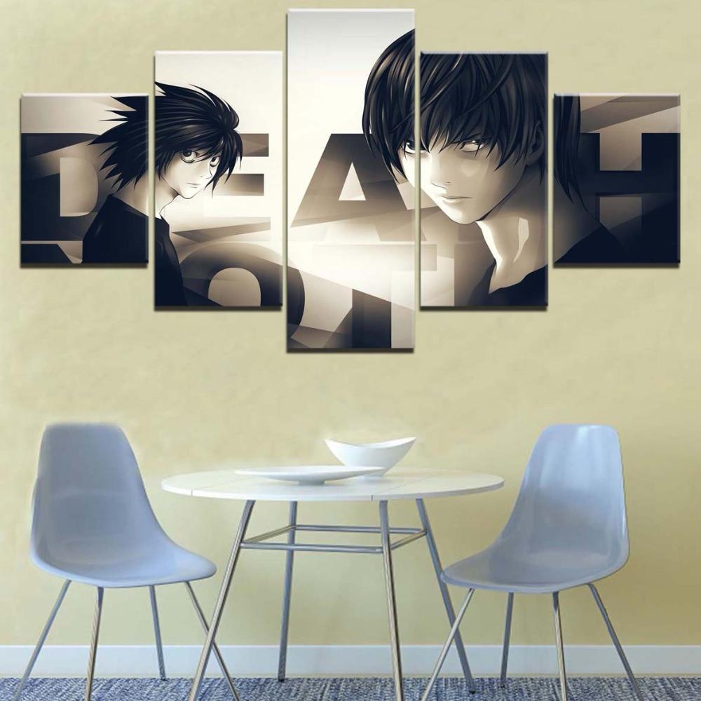 Death Note L Vs. Kira 3 Anime Canvas Wall Art