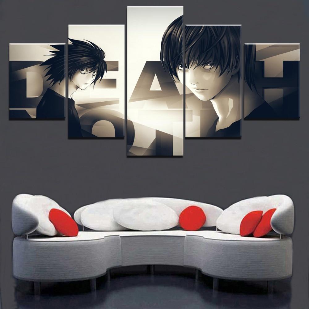 Death Note L Vs. Kira 3 Anime Canvas Wall Art