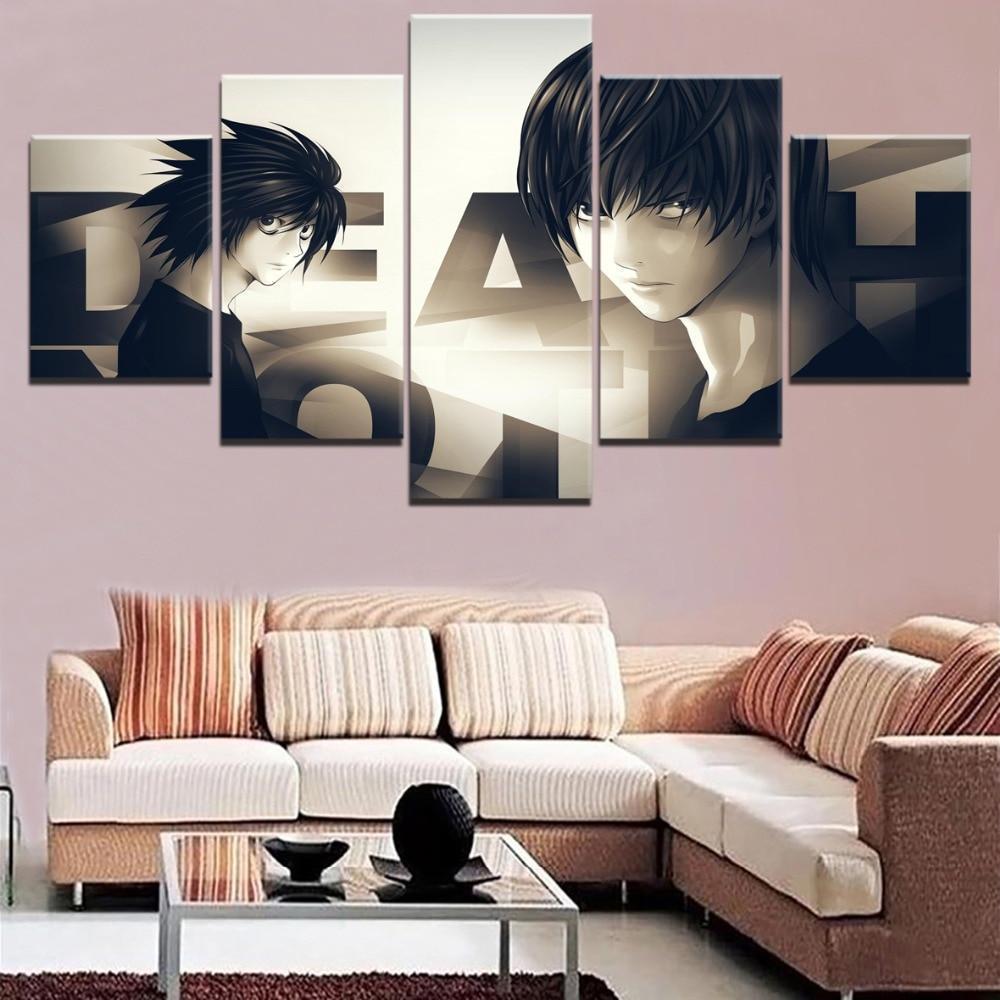 Death Note L Vs. Kira 3 Anime Canvas Wall Art