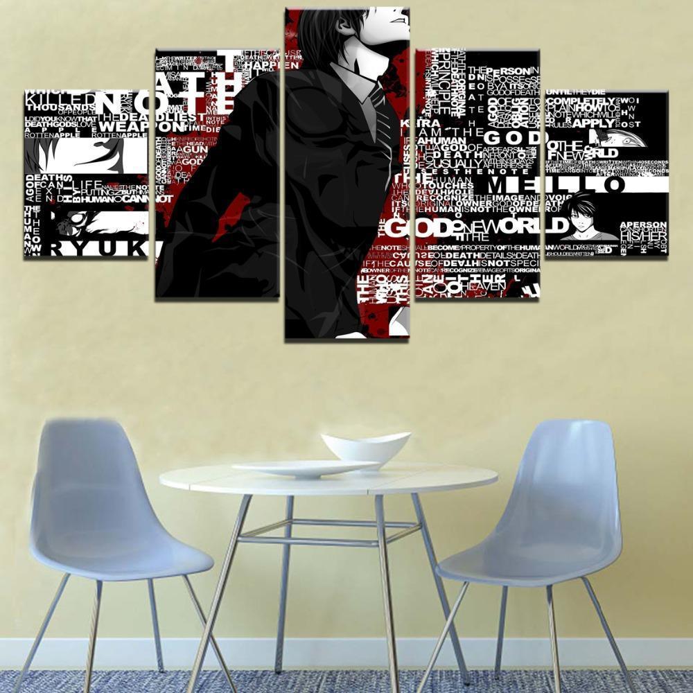 Death Note Light Yagami 'Kira' 4 Anime Canvas Wall Art