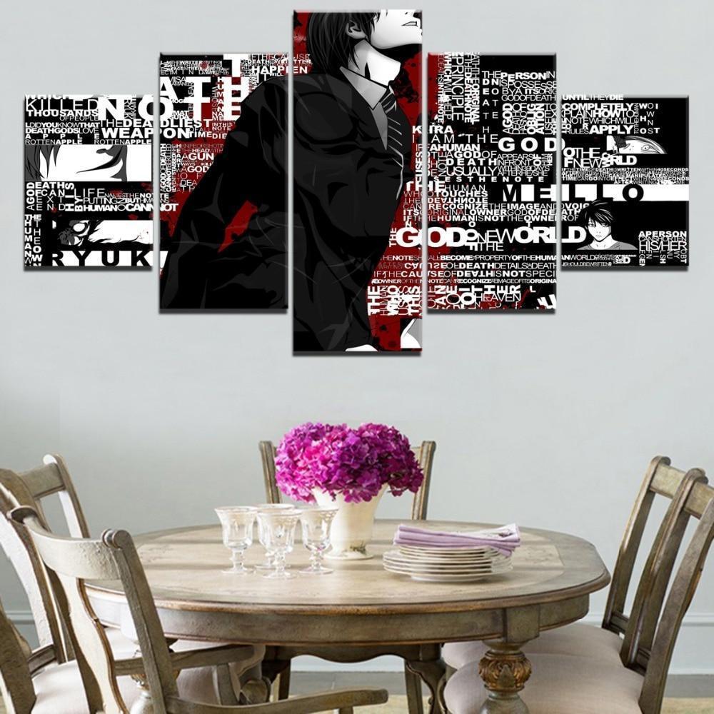 Death Note Light Yagami 'Kira' 4 Anime Canvas Wall Art