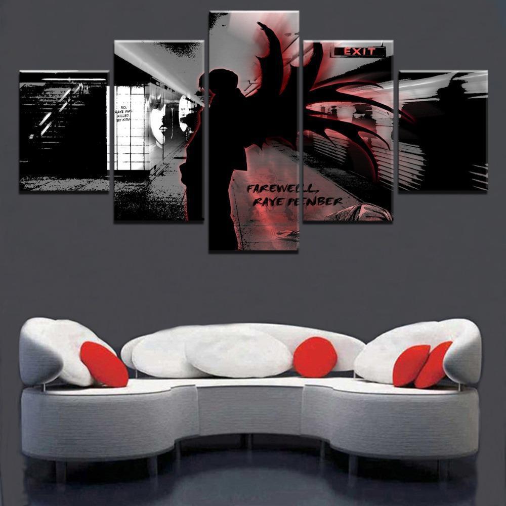 Death Note Light Yagami 'Kira' 5 Anime Canvas Wall Art