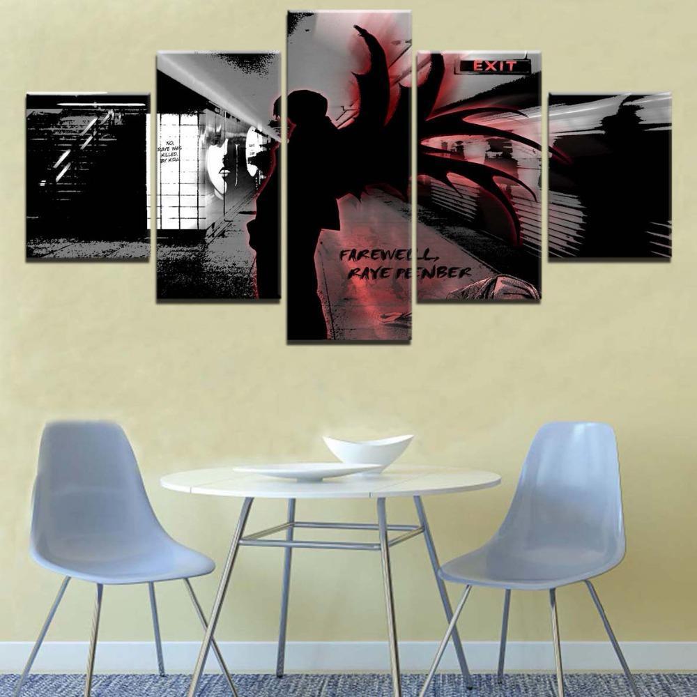 Death Note Light Yagami 'Kira' 5 Anime Canvas Wall Art