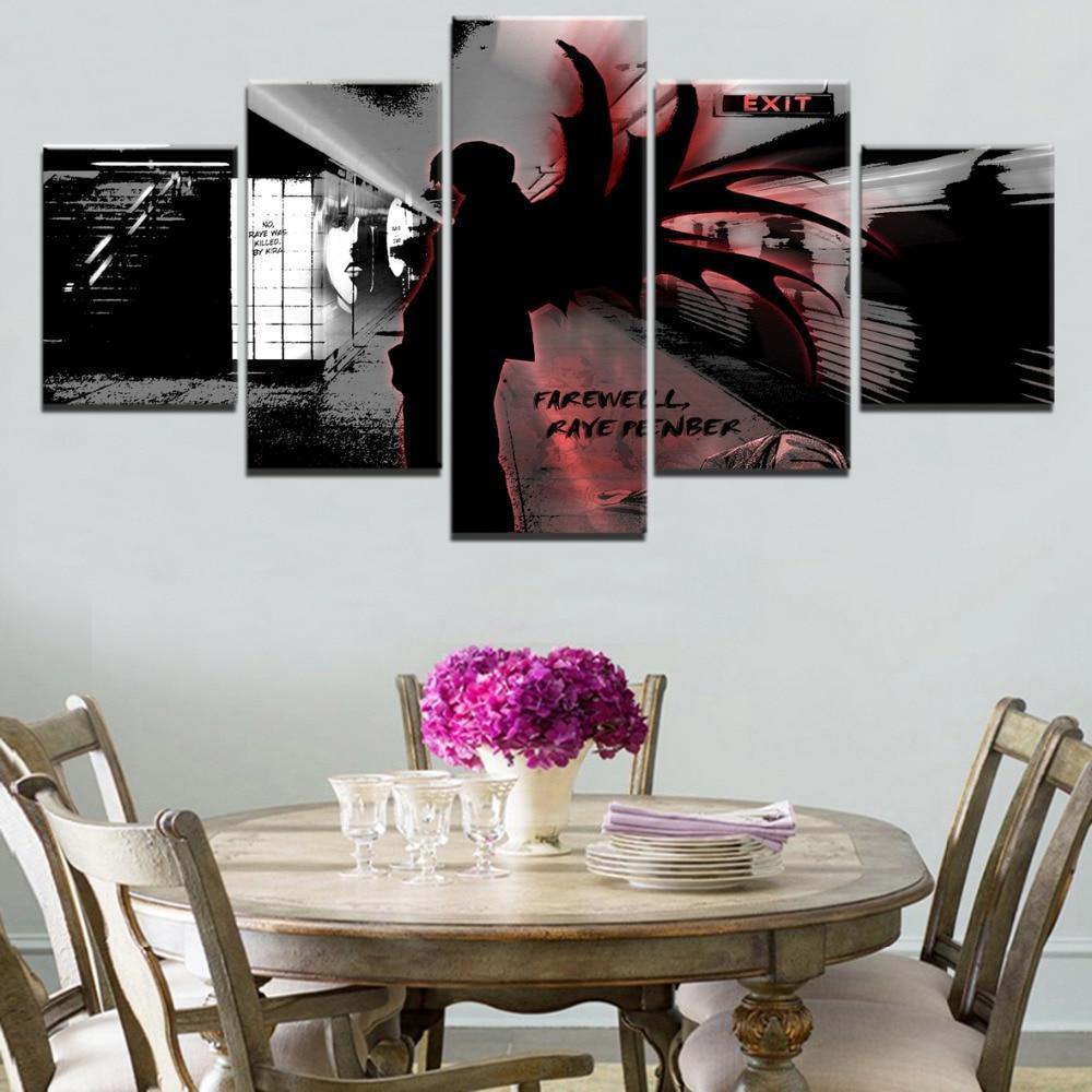 Death Note Light Yagami 'Kira' 5 Anime Canvas Wall Art