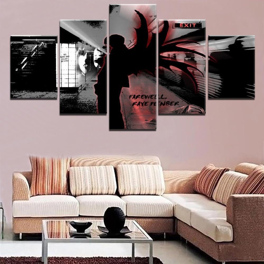 Death Note Light Yagami 'Kira' 5 Anime Canvas Wall Art