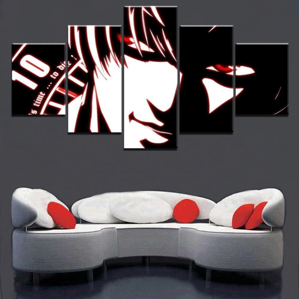 Death Note Light Yagami 'Kira' 7 Anime Canvas Wall Art