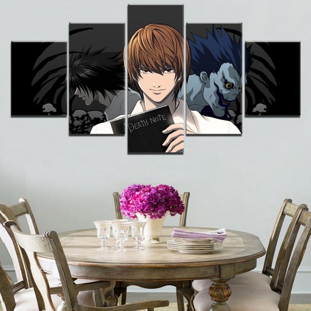 Death Note Light Yagami 'Kira' 8 Anime Canvas Wall Art