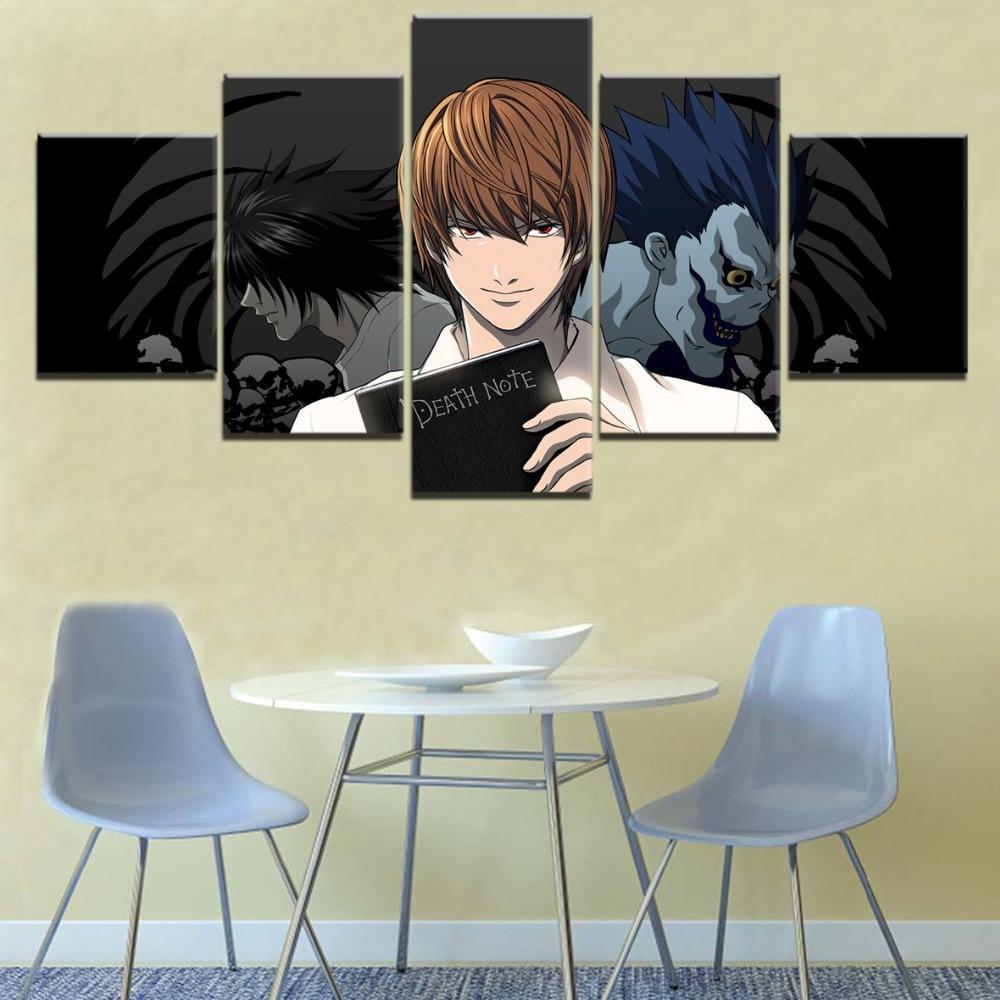 Death Note Light Yagami 'Kira' 8 Anime Canvas Wall Art