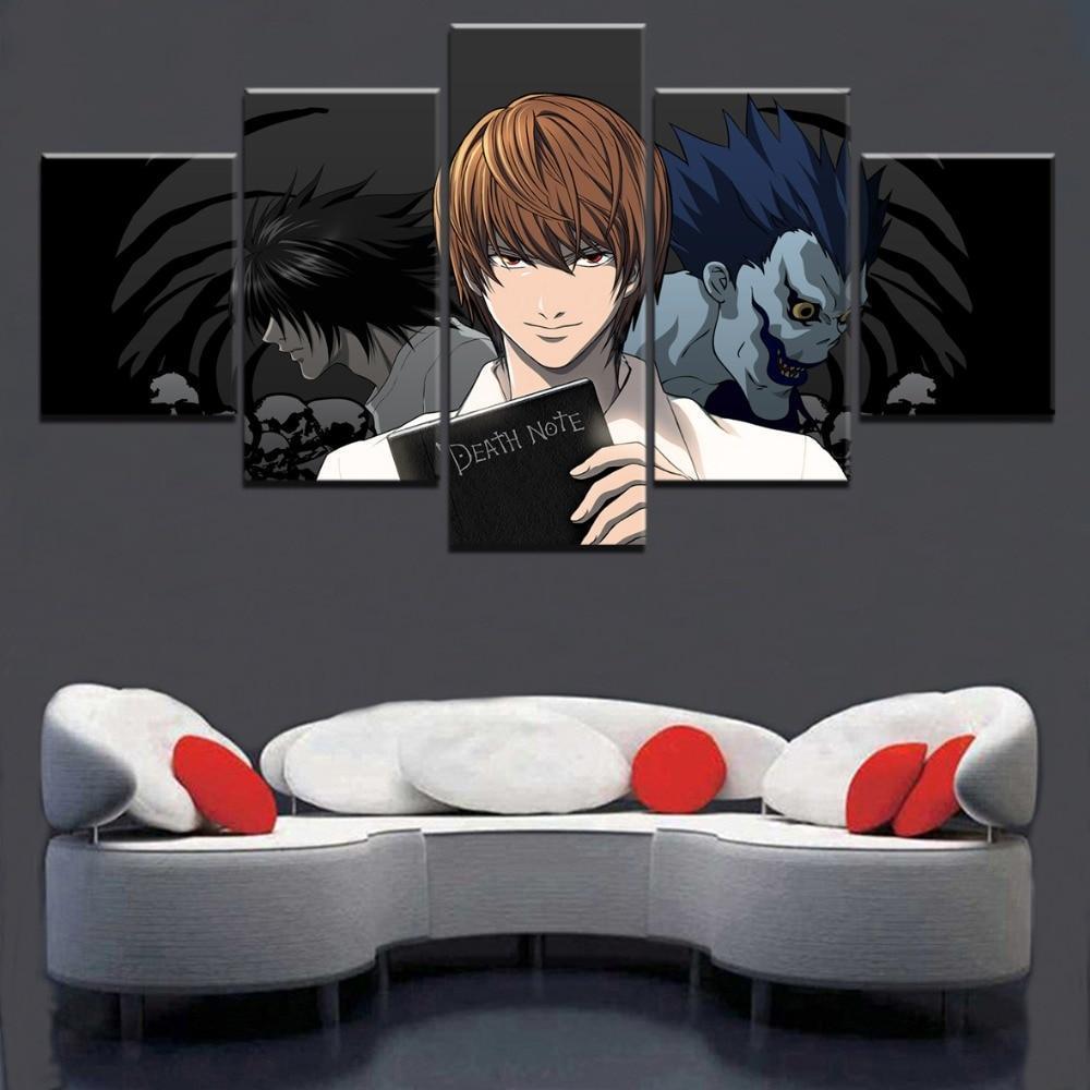 Death Note Light Yagami 'Kira' 8 Anime Canvas Wall Art