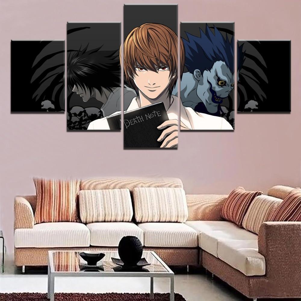 Death Note Light Yagami 'Kira' 8 Anime Canvas Wall Art