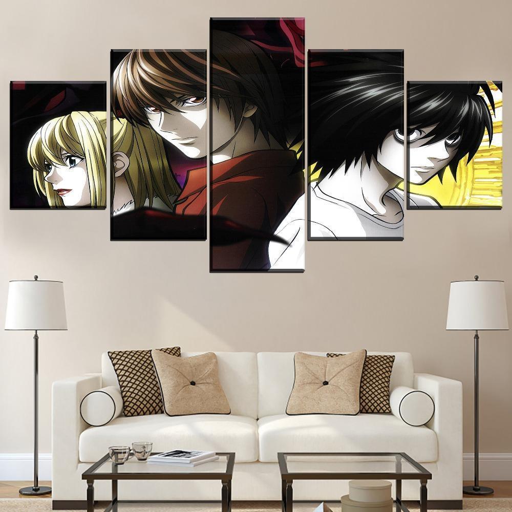 Death Note Misa-Kira-L Anime Canvas Wall Art