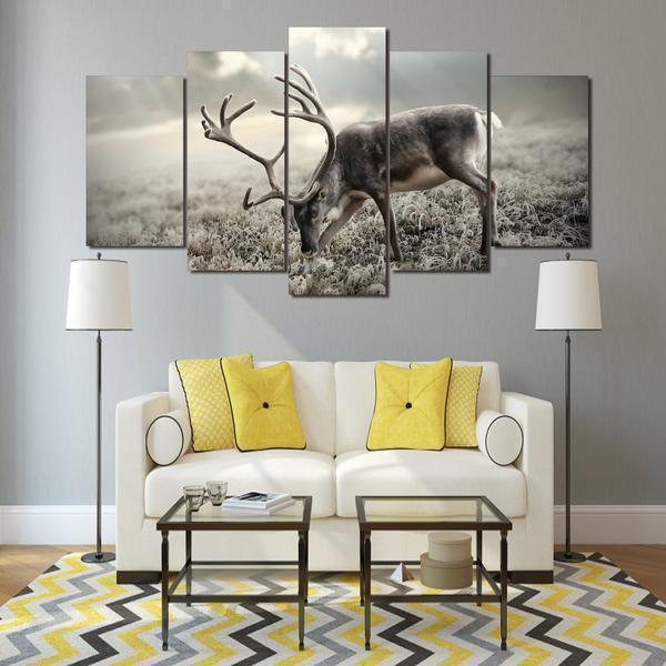 Deer Animal Canvas Wall Art