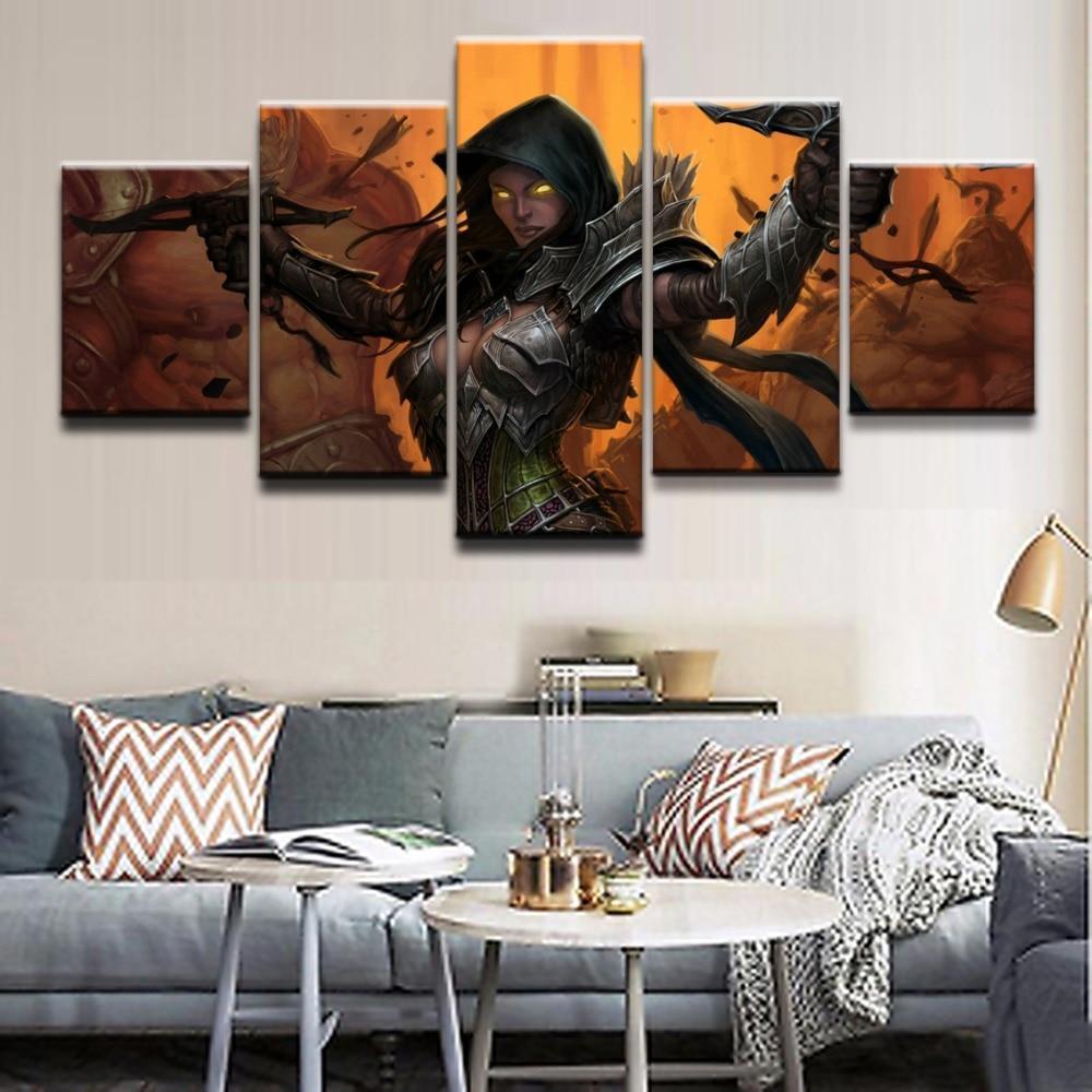 Demon Hunter 1 Diablo III Reaper Of Soul Gaming Canvas Wall Art