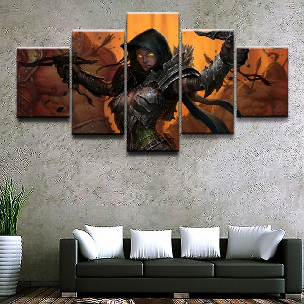 Demon Hunter 1 Diablo III Reaper Of Soul Gaming Canvas Wall Art