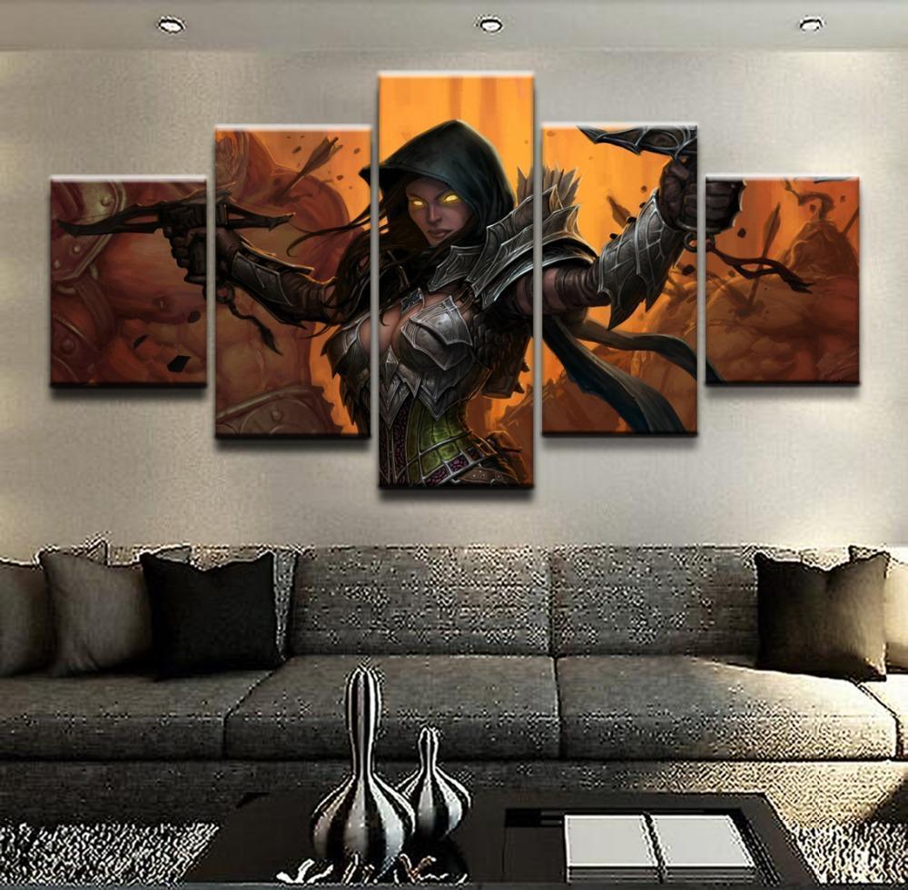 Demon Hunter 1 Diablo III Reaper Of Soul Gaming Canvas Wall Art