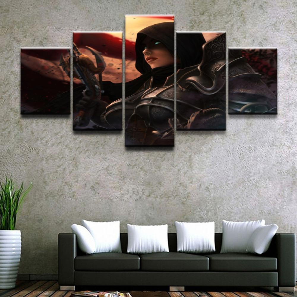 Demon Hunter 2 Diablo III Reaper Of Soul Gaming Canvas Wall Art