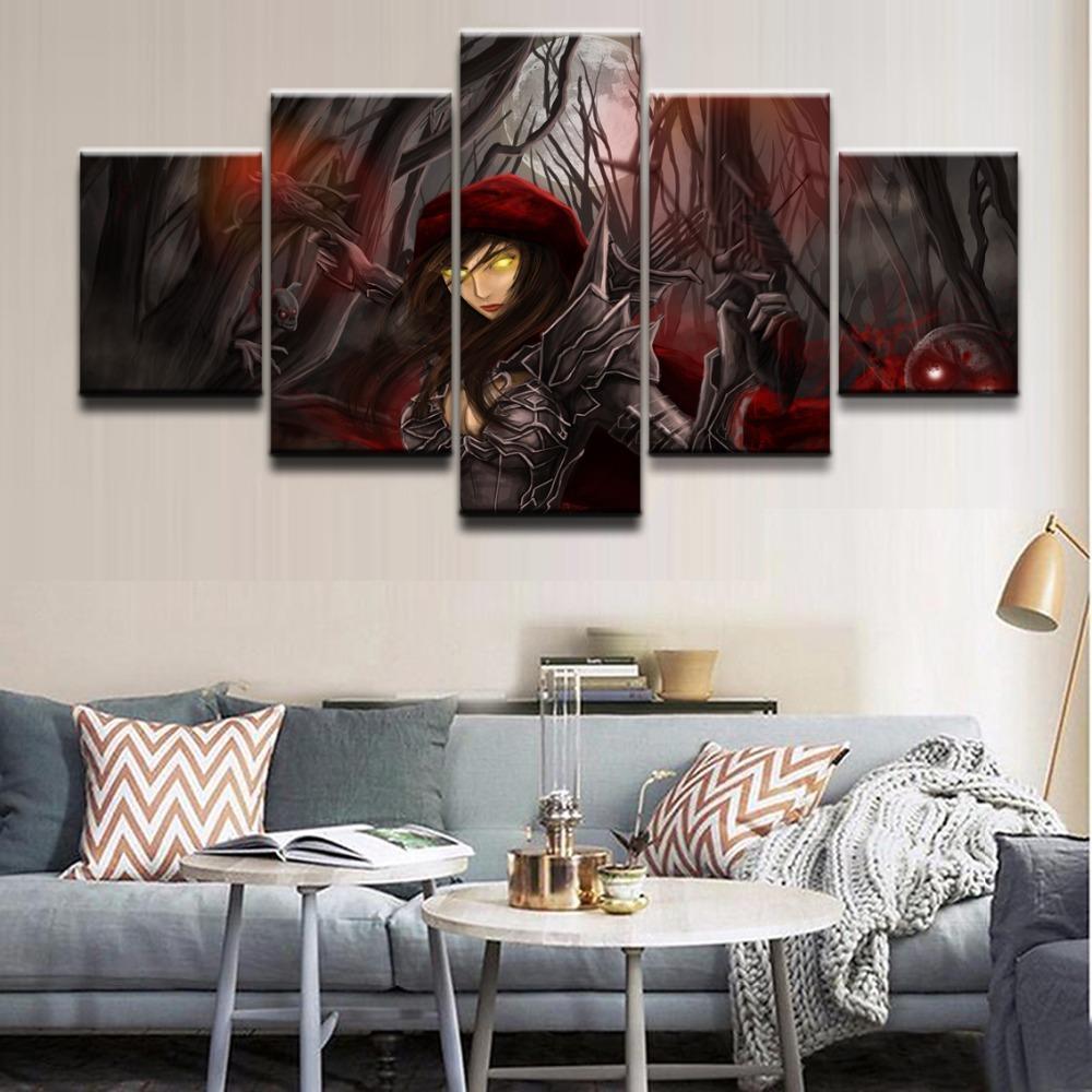 Demon Hunter 4 Diablo III Reaper Of Soul Gaming Canvas Wall Art