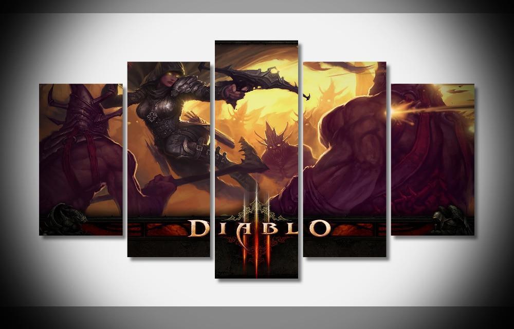 Demon Hunter 6 Poster Diablo III Gaming Canvas Wall Art