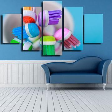 Dental Toothbrush Life Canvas Wall Art