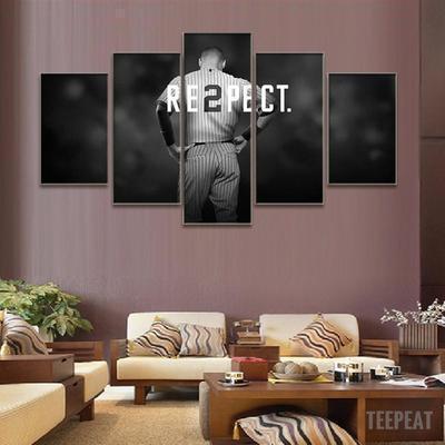 DEREK JETER "RE2PECT" Sport Canvas Wall Art