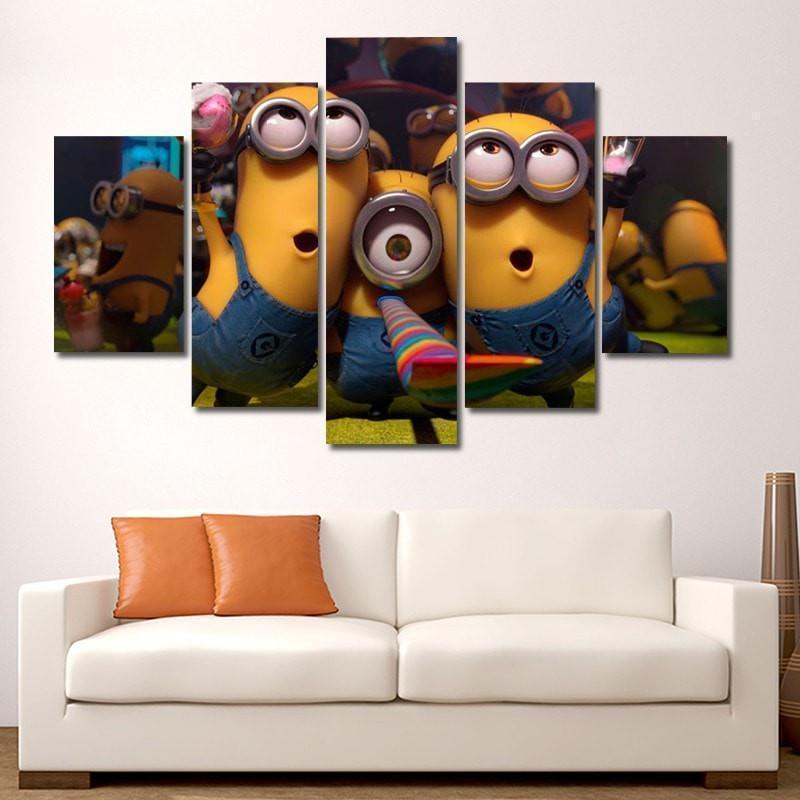 Despicable Me : Minions Cartoon Canvas Wall Art