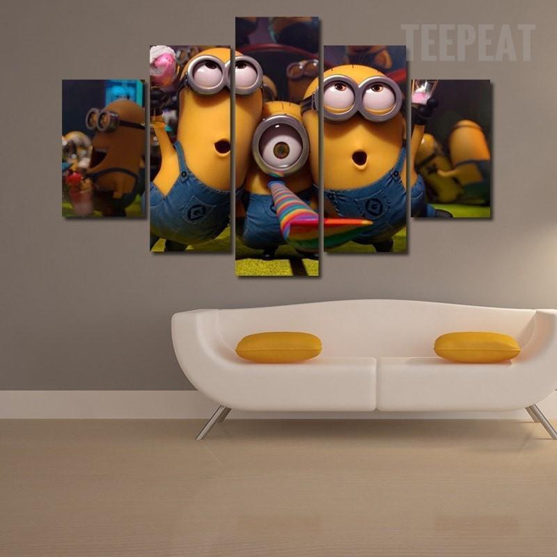 Despicable Me : Minions Cartoon Canvas Wall Art